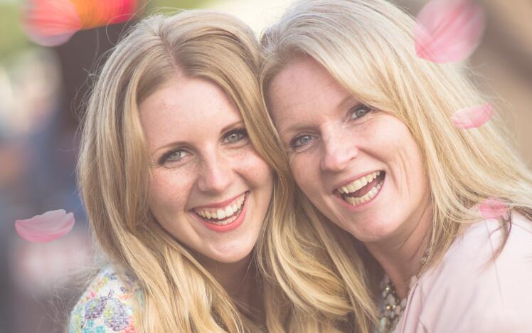 Mother and daughter at the races